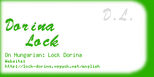 dorina lock business card